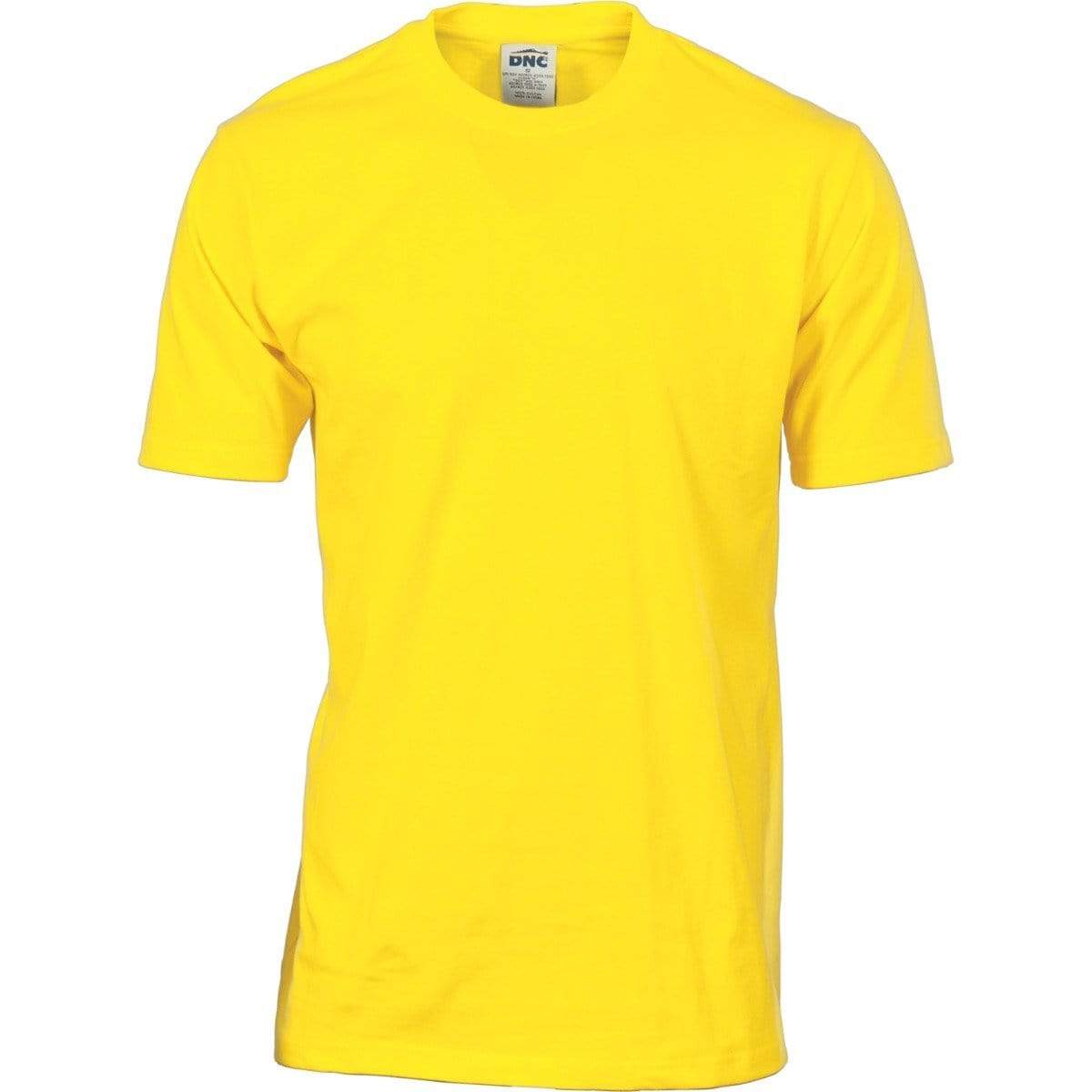 Dnc Workwear Cotton Jersey Short Sleeve Tee - 3847 Work Wear DNC Workwear Yellow XS 
